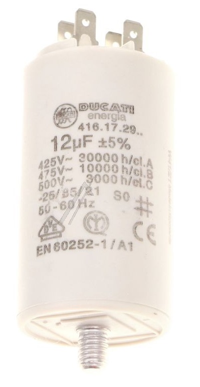 Motorkondensator 12�F 450V~  70x40mm
