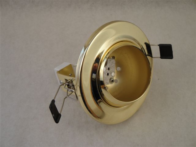 Halogen Deckeneinbauleuchte 101 gold