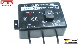 Spannungswandler justierbar max 1,5A, Eingang: 6-28V, Kemo M015N