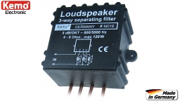 3 Weg Lautsprecherweiche 120W 800/5000Hz, Kemo  M016