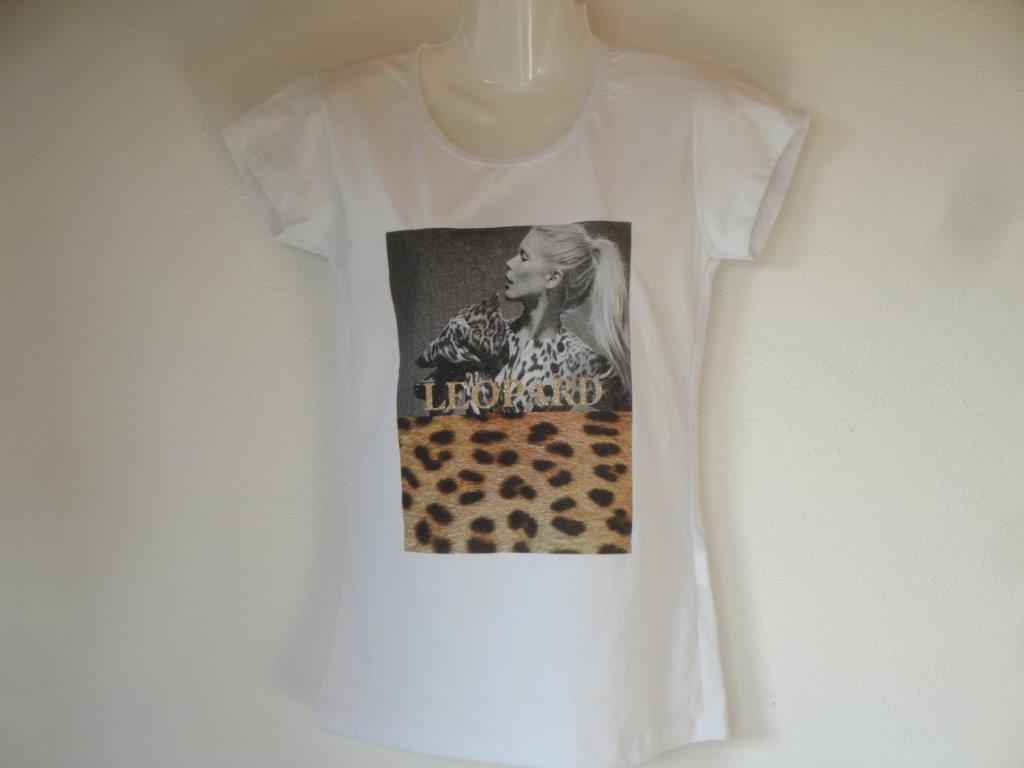 Damen T-Shirt, Gr��e M, wei�, Modern Style