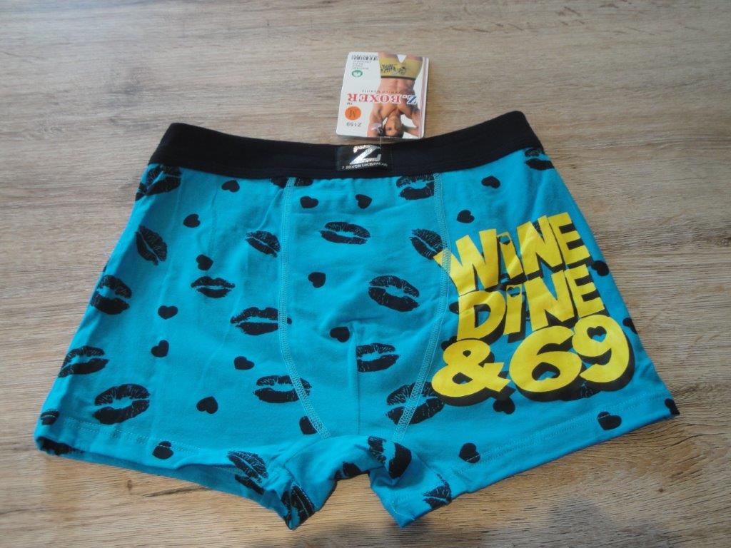 Herren Boxer, Z.Boxer Z159 WineDine blau, Gr��e L