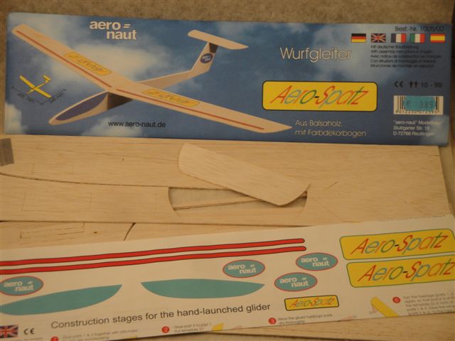 Aero-Spatz Balsa-Wurfgleiter 495mm, aeronaut 100500 Aero-Spatz Balsa-Wurfgleiter 495mm, aeronaut 100500