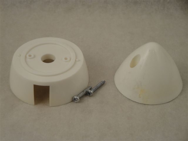 Spinner Kunststoff 45mm, wei�, aeronaut 7251/45