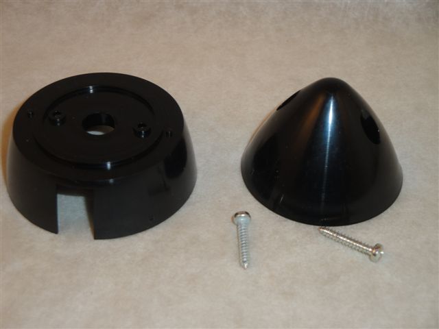 Spinner Kunststoff 45mm, schwarz, aeronaut 7251/47