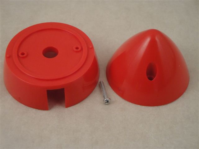 Spinner Kunststoff 50mm, rot, aeronaut 7251/51