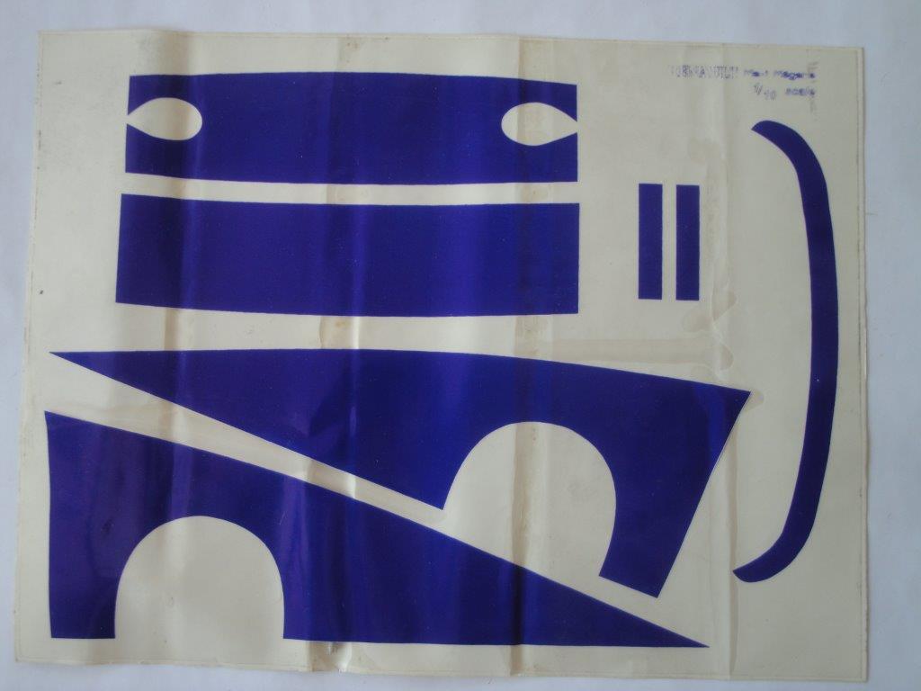 Dekorbogen blau, Bycmo 308403