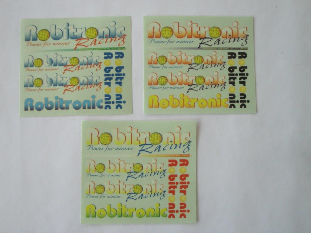 Dekorbogen Robitronic 3er Set, Bogengr��e ca. 110x100mm