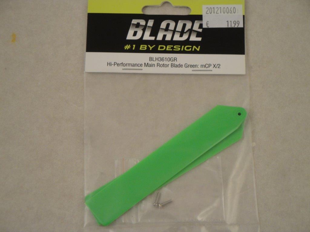 Hauptrotorbl�tter Hi-Perf., mCPX2, gr�m, Blade BLH3610GR