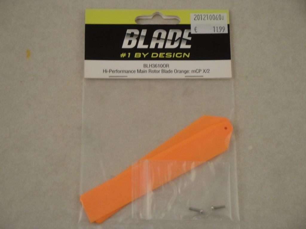 Hauptrotorbl�tter Hi-Perf., mCPX2, orange, Blade BLH3610OR