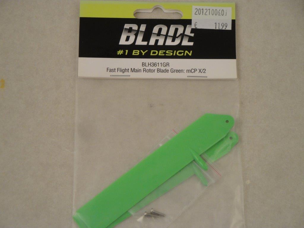Hauptrotorbl�tter mCP X, mCPX2, gr�n, Blade BLH3611GR