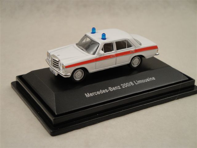 Mercedes-Benz 200/8 Limousine, Gendarmerie, �ster. wei�  1:87