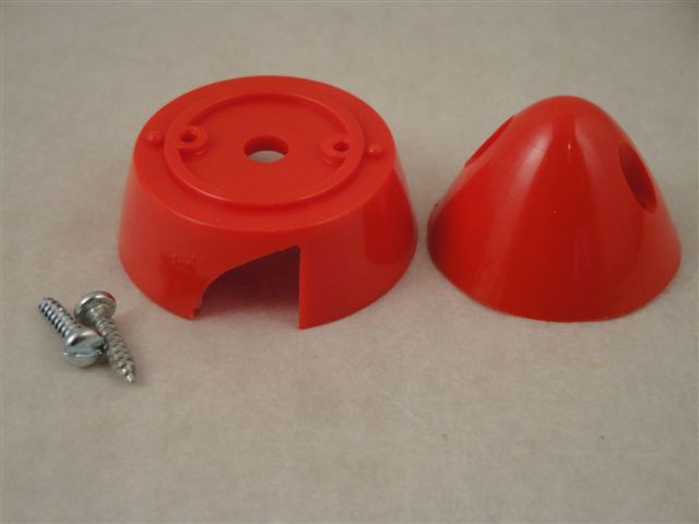 Spinner Kunststoff 40mm, rot, Krick