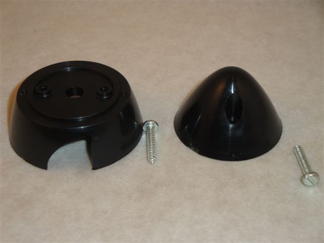 Spinner Kunststoff 45mm, schwarz, Krick Spinner Kunststoff 45mm, schwarz, Krick