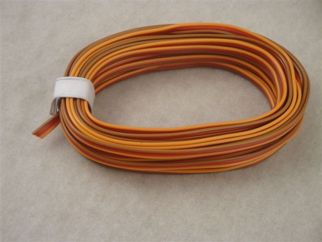 Kabel dreiadrig flach 3x0,14mm� Graupner 5lfm