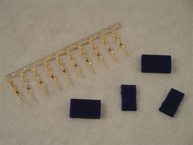 Servokupplung-Bausatz Graupner, vergoldet, blau