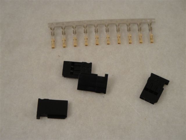 Servostecker-Bausatz Futaba, vergoldet, lose