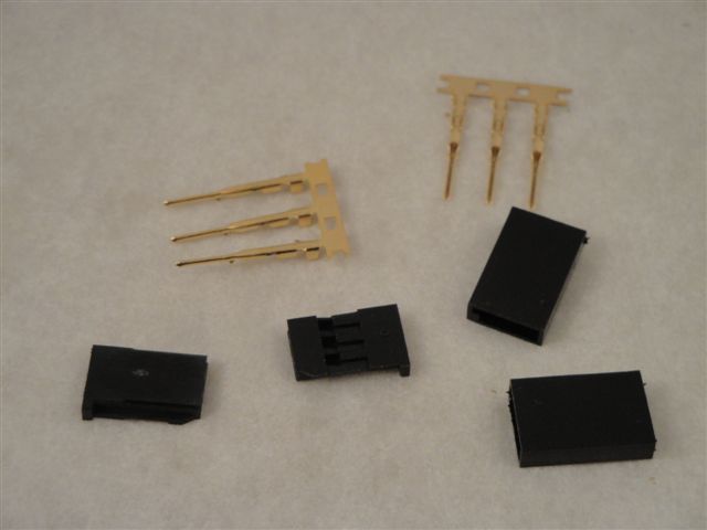 Servobuchsen-Bausatz Futaba, vergoldet, lose