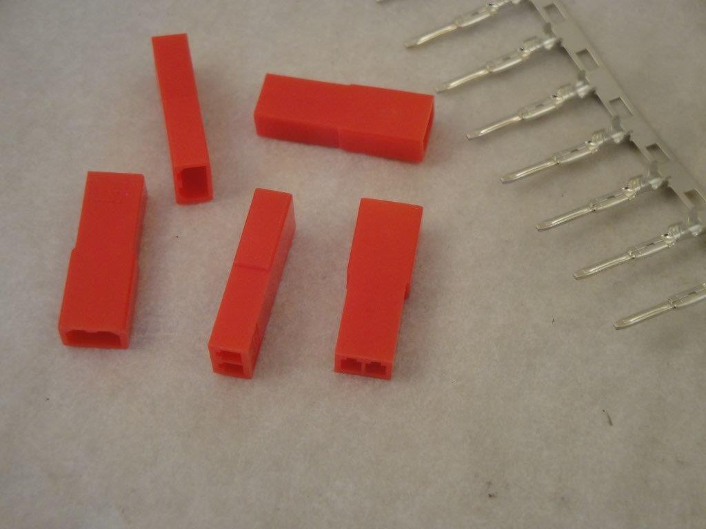 BEC-Stecker Bausatz rot, lose