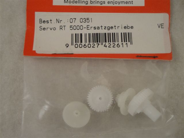 Getriebe zu RT 5000 Servo, R�ga 070351