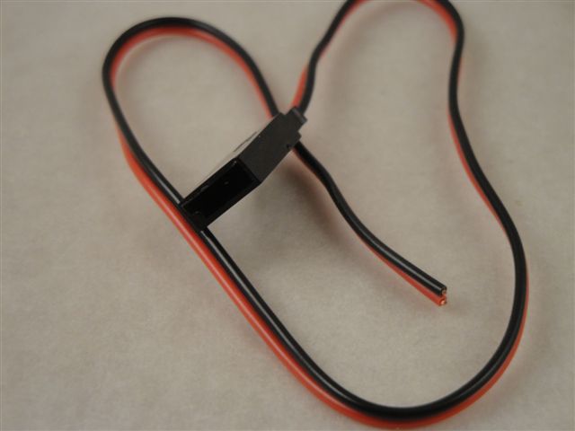 Empf�nger-Akku-Gegenkabel Futaba, verg. 2x0,25m�