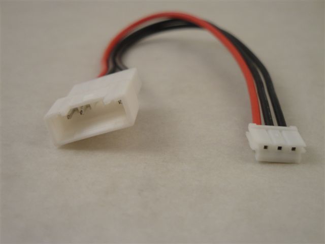 Adapterkabel f�r Lipo f�r Polyquest zu EH 3-pol 3x0,25mm�  10cm