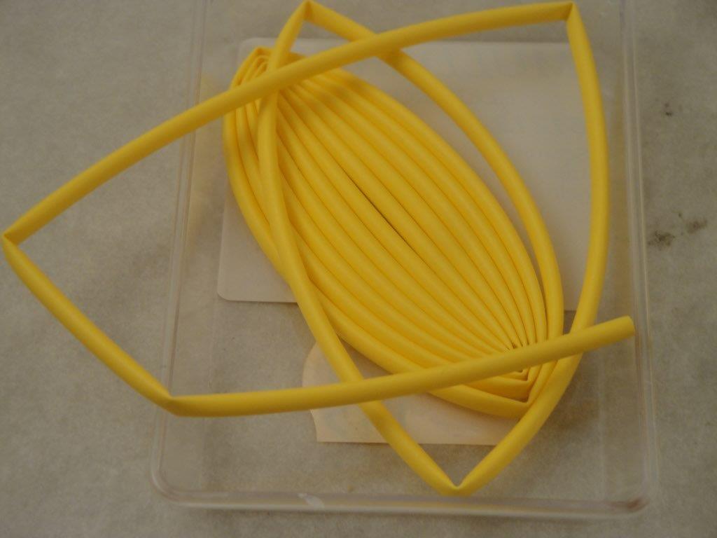 Schrumpfschlauch 2:1 1,6mm gelb 1m Polyolefin