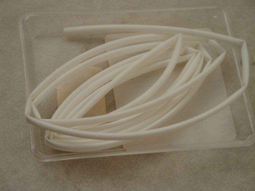 Schrumpfschlauch 2:1 1,6mm wei� 1m Polyolefin