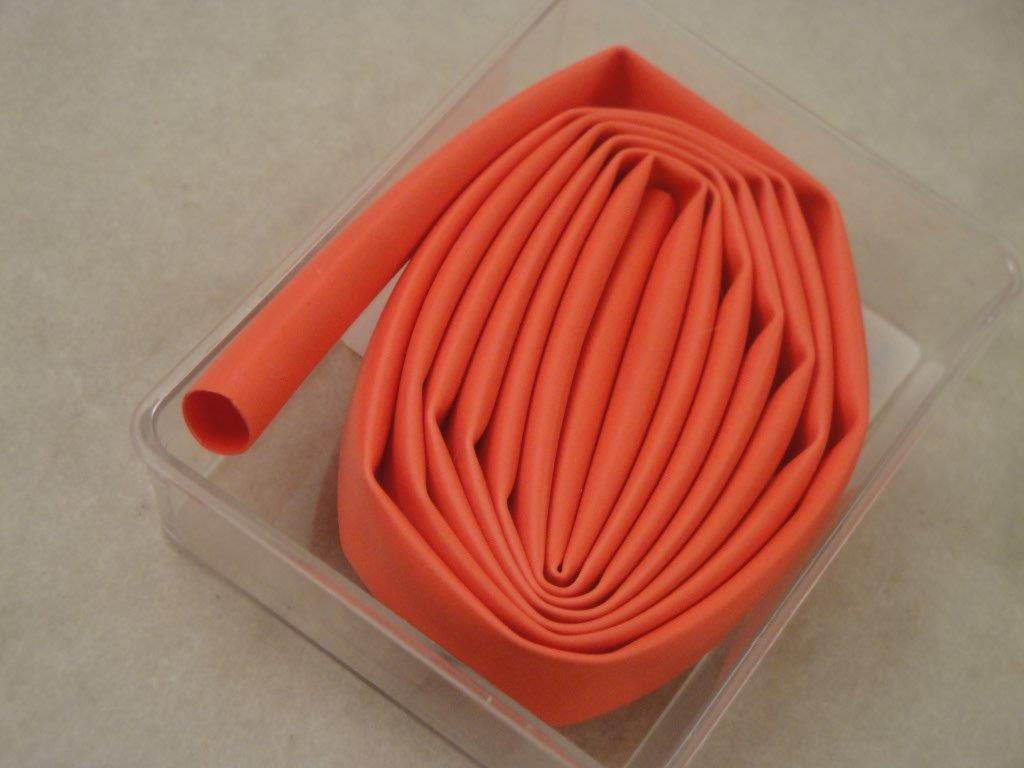 Schrumpfschlauch 2:1 6,4mm rot 1m Polyolefin