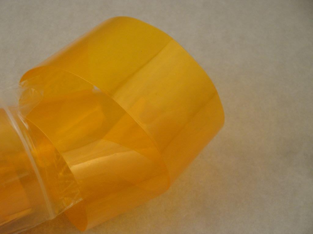 Schrumpfschlauch PVC 2:1 37mmx1m d=24mm, orange transparent Schrumpfschlauch PVC 2:1 37mmx1m d=24mm, orange transparent