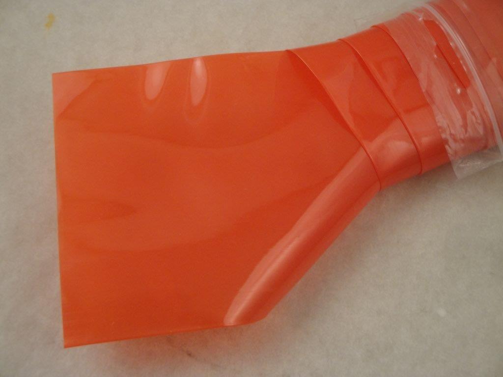 Schrumpfschlauch PVC 2:1 92mmx1m d=68mm, orange Vollfarbe Schrumpfschlauch PVC 2:1 92mmx1m d=68mm, orange Vollfarbe