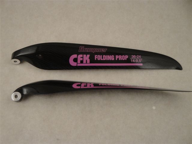 Ersatzbl. zu CFK Folding Prop 36x24cm  14x9,5",  Graupner 1344.3