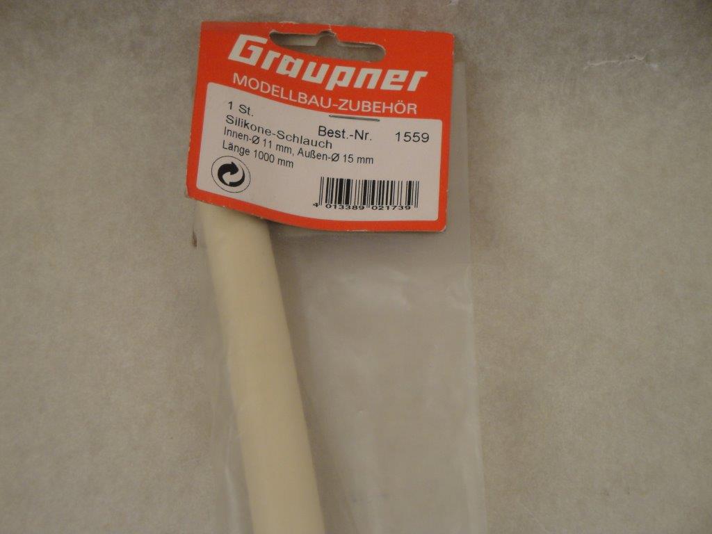 Silikonschlauch 11/15mm,  Graupner 1559