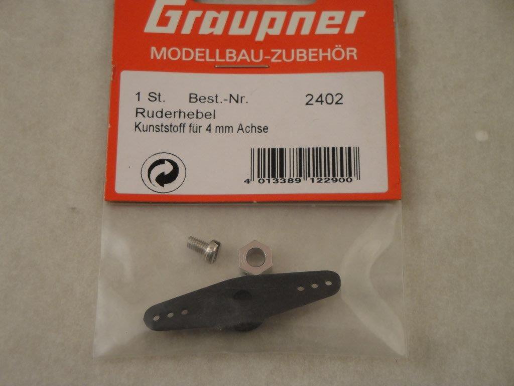 Ruderhebel f�r 4mm Achsen (1 Stk.),  Graupner 2402