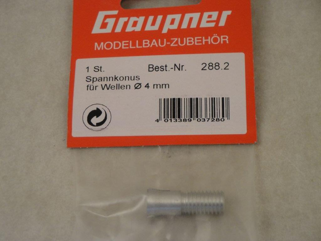 Spannkonus 4,0mm Welle / M 8,  Graupner 288.2