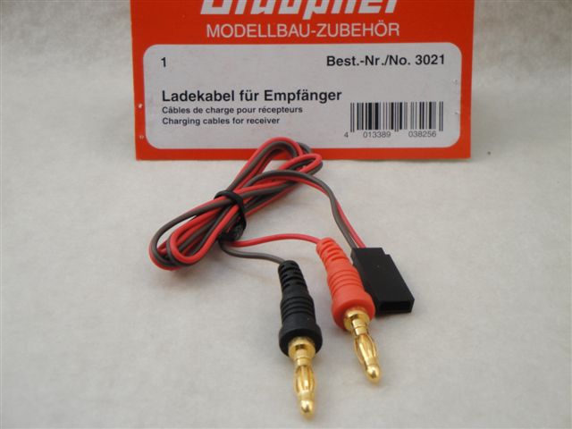 Graupner Empf�ngerladekabel,  Graupner 3021