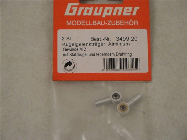 Kugelgelenktr�ger M2 Alu,  Graupner 3499.20