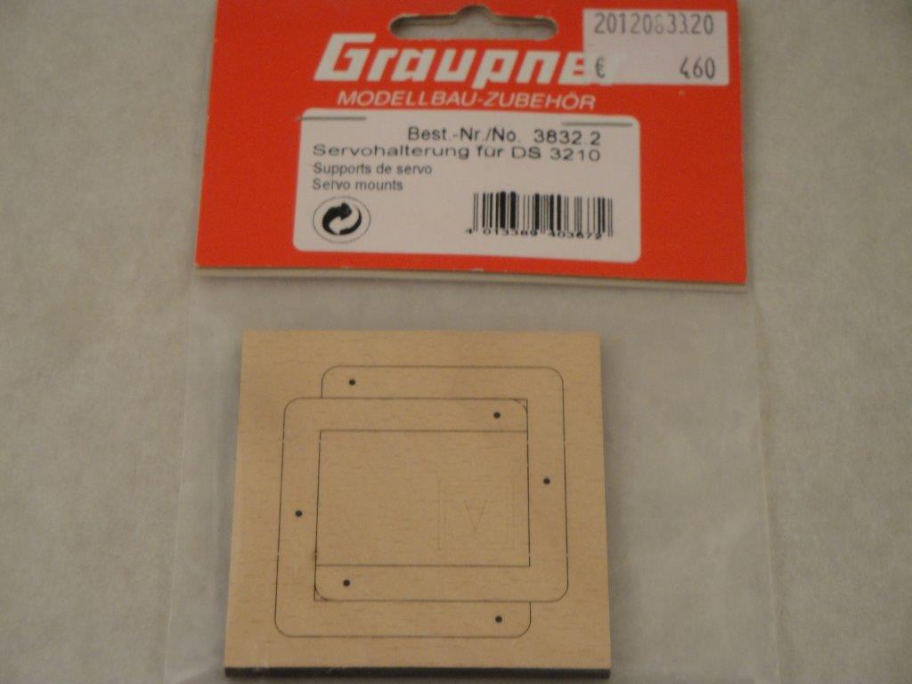 Servohalterung f�r DS 3210,  Graupner 3832.2
