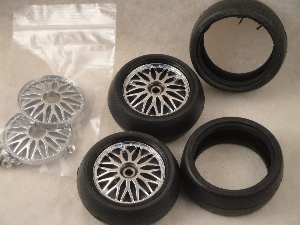 BBS-Frontfelgen + 4 Reifen 1:10,  Graupner 5016.176
