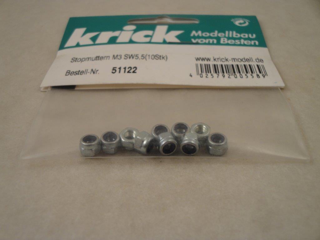 Stopmuttern M2 (10 Stk.),  Krick 51120