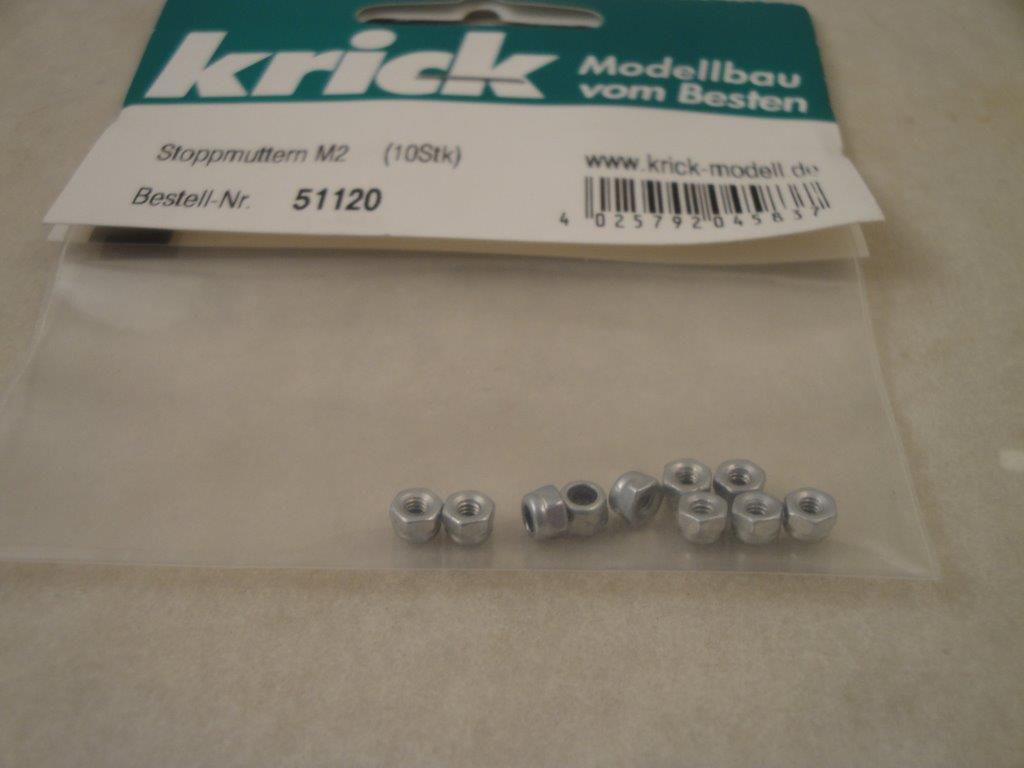 Stopmuttern M2,5 (10 Stk.),  Krick 51121