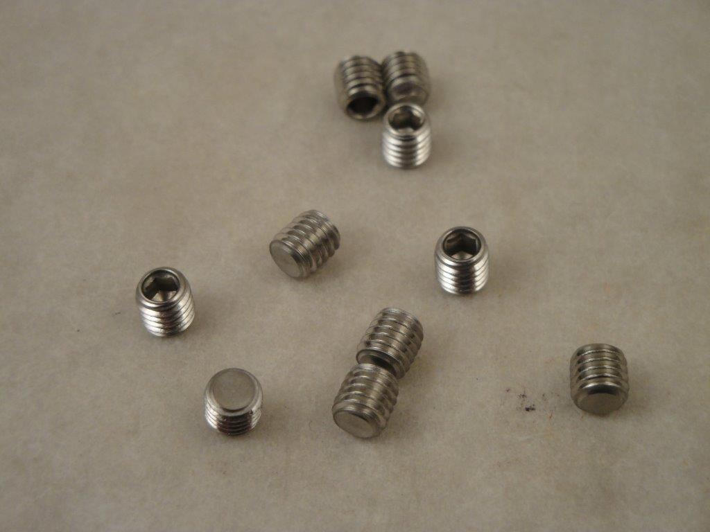 Gewindestifte M5x5mm chrom (10 Stk.), R�ga 041679