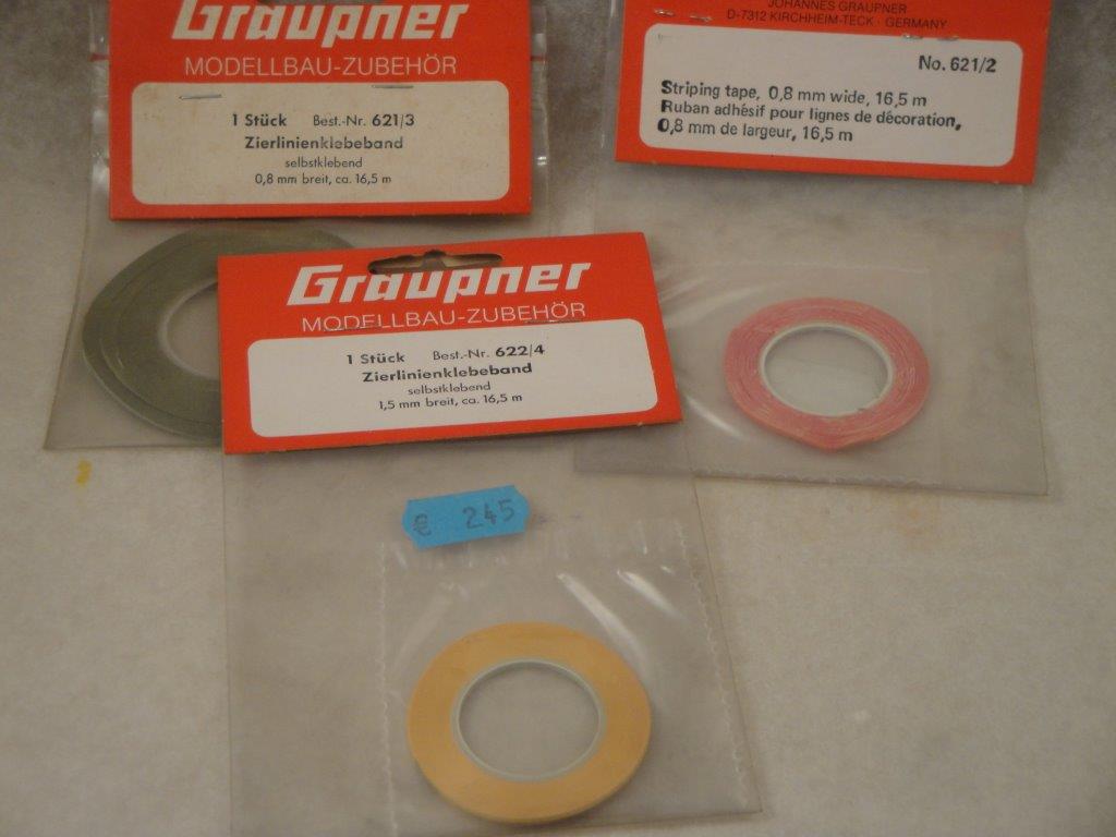Zierlinienband 0,8mm blau,  Graupner 621.3