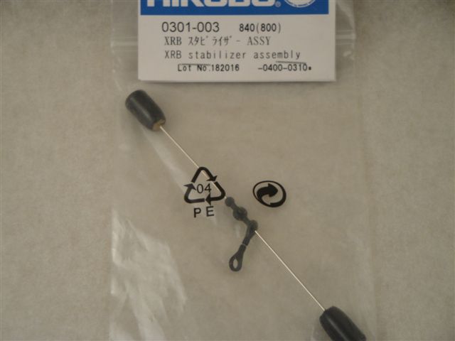 Stabilisator komplett, f�r XRB; Hirobo 0301-003