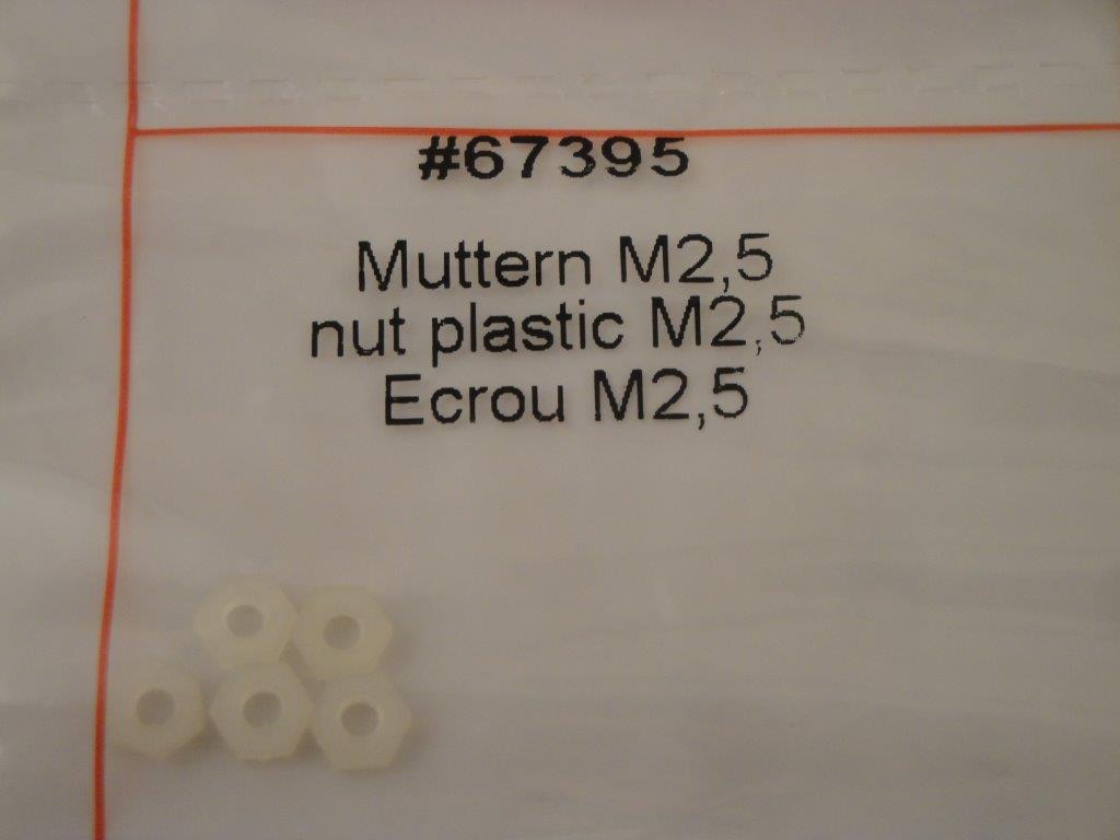 Kunststoffmuttern M2,5mm (5 Stk.) ECO-Piccolo, Ikarus 67395 Kunststoffmuttern M2,5mm (5 Stk.) ECO-Piccolo, Ikarus 67395