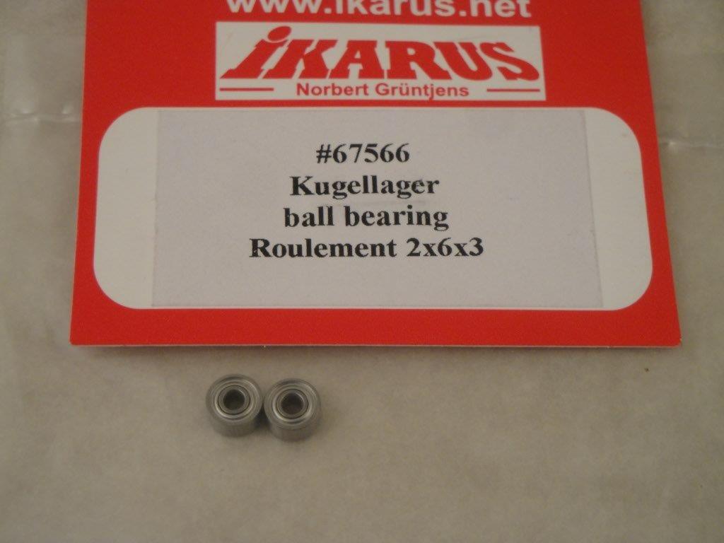 Kugellager 2x6x3mm (2 Stk.) ECO-Piccolo, Ikarus 67566 Kugellager 2x6x3mm (2 Stk.) ECO-Piccolo, Ikarus 67566