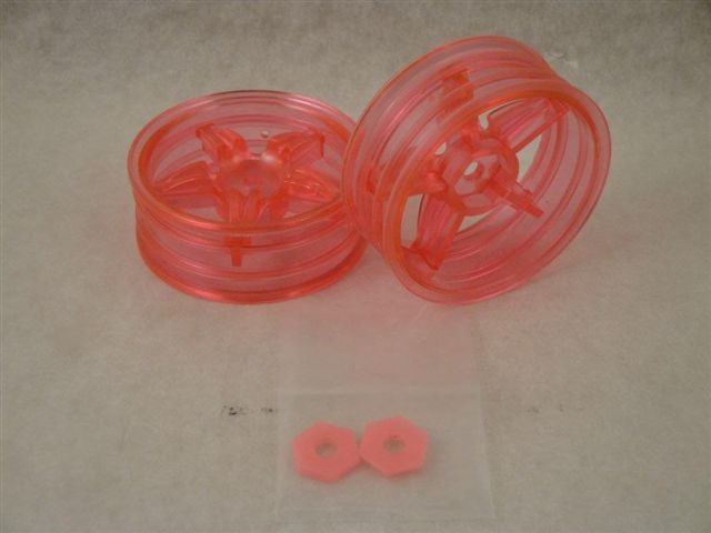 Felgen Tamiya 5-Speichen neon pink 1Paar, Jamara 050113