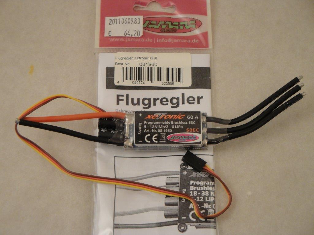 Flugregler Xetronik 60A, Jamara 081960