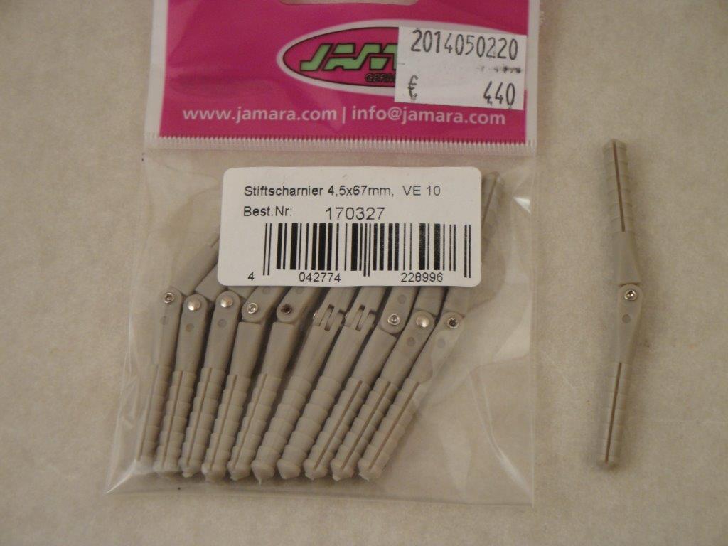 Stiftscharnier 4,5x67mm (10 Stk.), Jamara 170327
