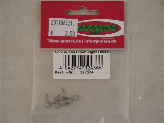 Schlauchsicherungsklemme 4mm VE 4, Jamara 177534
